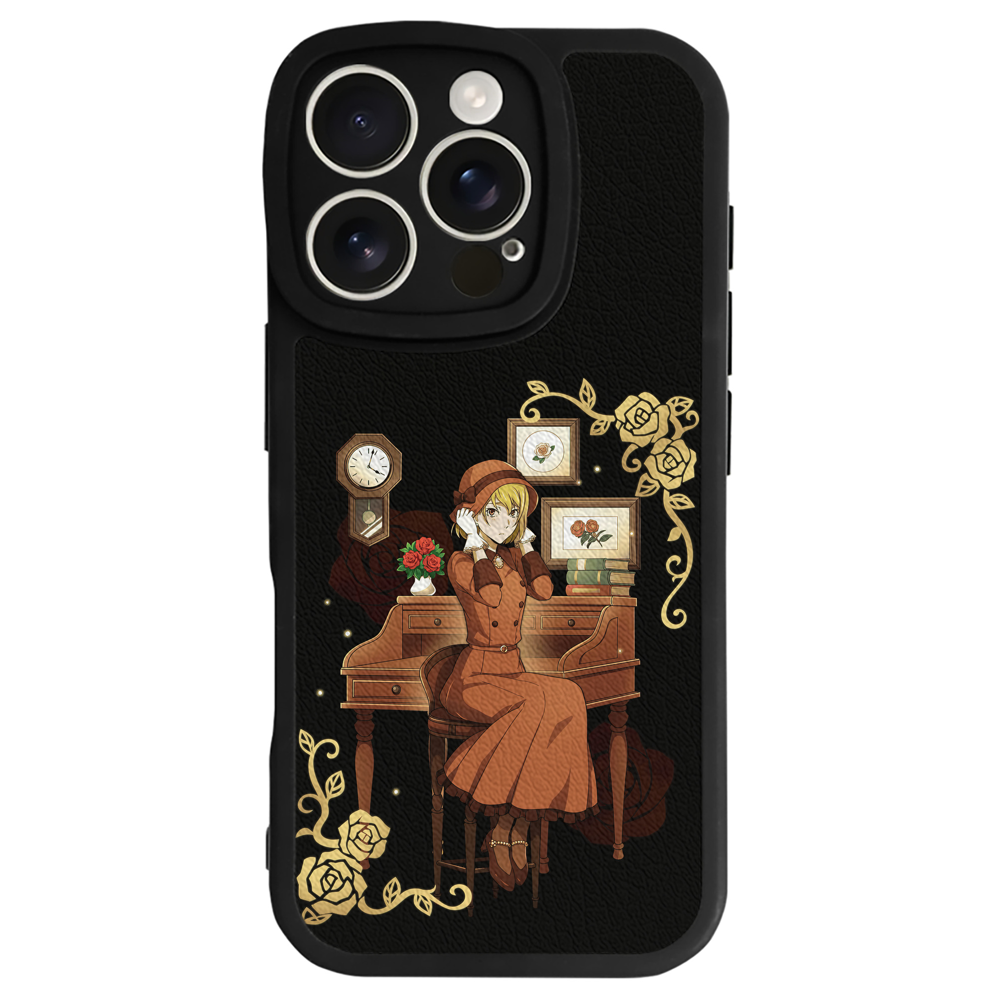 （画像用） 文豪ストレイドッグス Bungo Stray Dogs 【iPhone 16シリーズ対応】シリコンスマホケース（レザー調） 材質：シリコン
